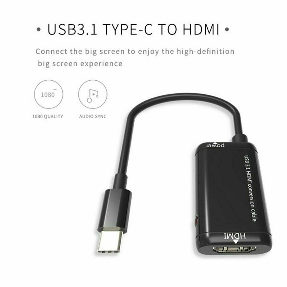 Bộ chuyển đổi cáp quang từ cổng USB 3.1 type C sang cổng HDMI cho Android