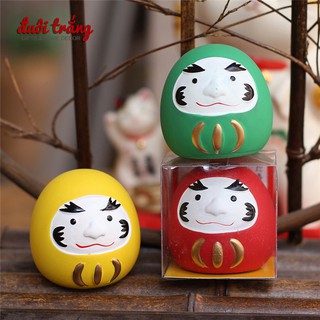Lật đật Daruma gốm 5cm - 3 màu