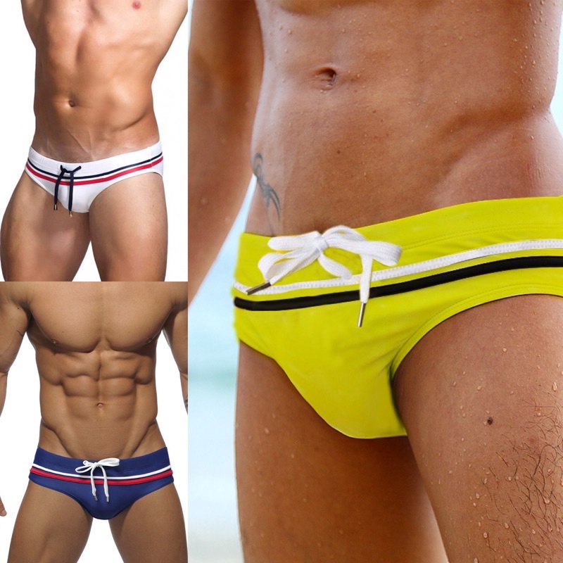 Quần bơi phối viền ngang tạo điểm nhấn | BigBuy360 - bigbuy360.vn