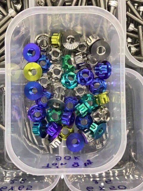 Tán Titan Gr5 từ 5 ly tới 12 ly thông dụng nhiều vị trí trên xe máy  tán 5 6 8 10 12