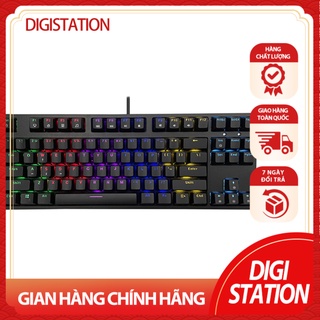 Bàn phím chơi game cơ e-dra ek387l – rainbow giao diện usb type chính hãng