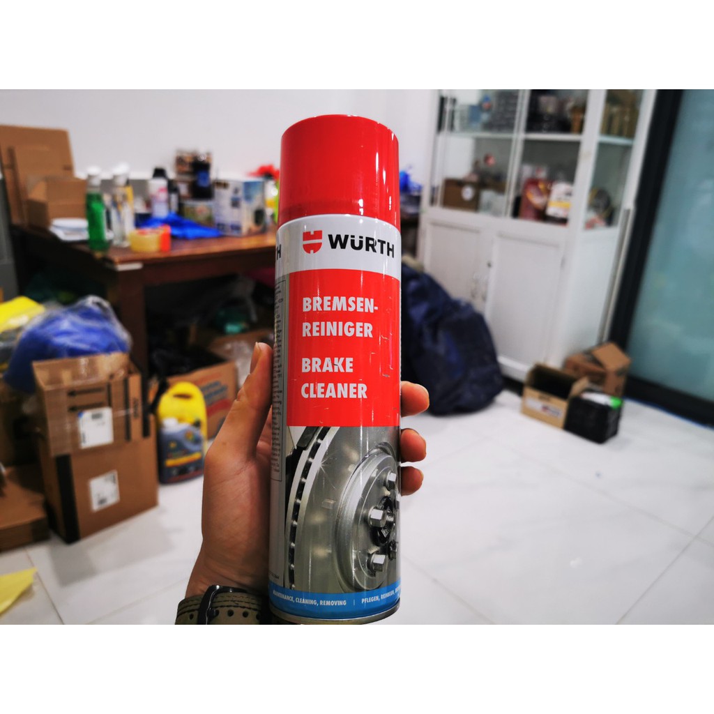 Dung Dịch Vệ Sinh Thắng Xe Tẩy Dầu Mỡ Bụi Bẩn Wurth Brake Cleaner 500ml Tặng khăn