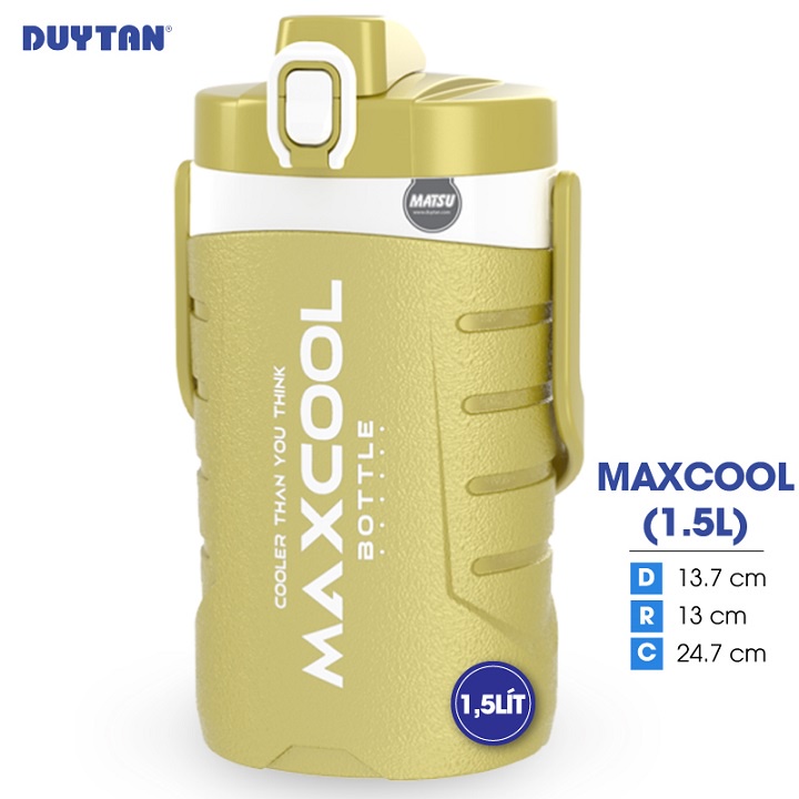 Bình giữ nhiệt Maxcool nhựa Duy Tân 1.5 lít (Màu ngẫu nhiên)