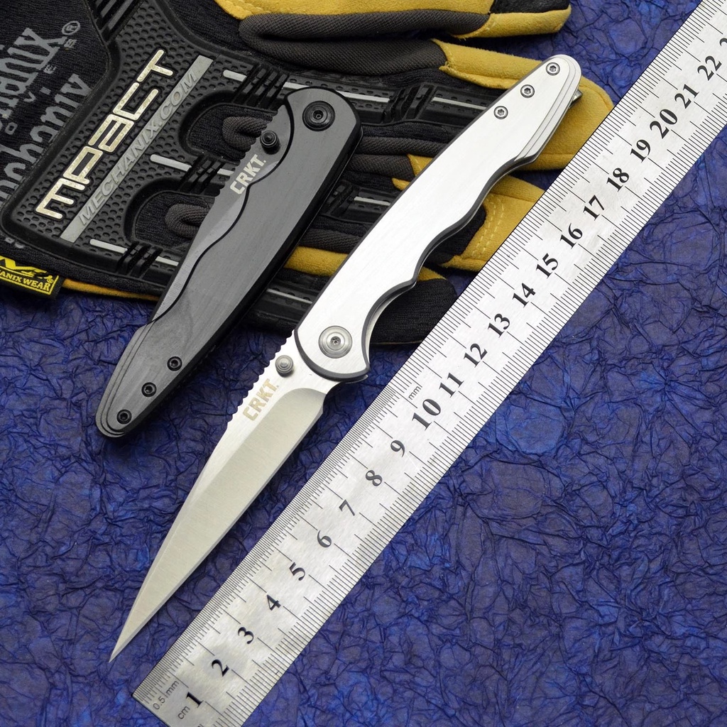 CRKT-7016 Tay cầm bằng thép không gỉ bỏ túi gấp 8Cr13mov Công cụ EDC ngoài trời đa chức năng