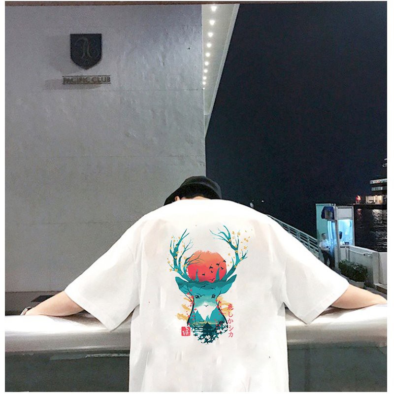 Áo thun unisex form rộng Nhật Bản đẹp độc lạ phong cách cá tính vải dày mịn 2019T2359 | BigBuy360 - bigbuy360.vn