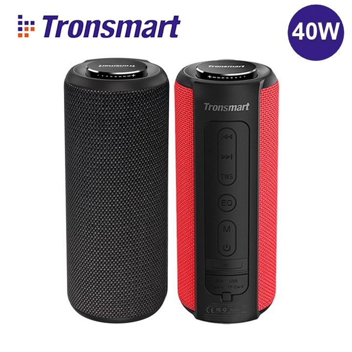 [Mã ELCE2T giảm 6% đơn 2500K] Loa Bluetooth Tronsmart Element T6 Plus Chống nước IPX7, kiêm sạc dự phòng