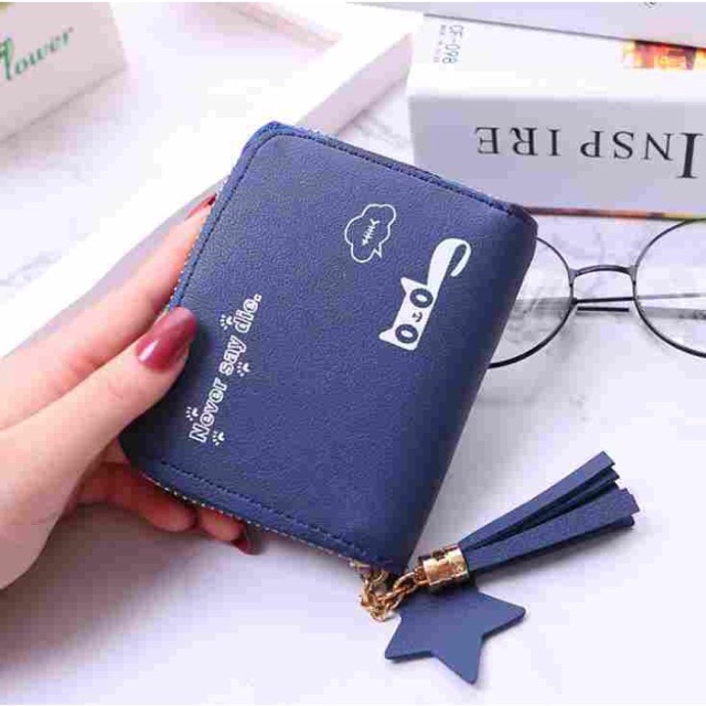 Ví cầm tay nữ ngắn hình mèo cute