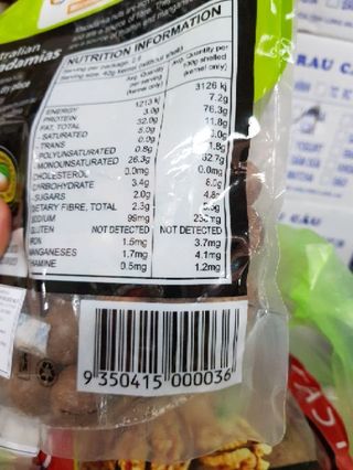 HẠT MACCA ÚC - 500gr