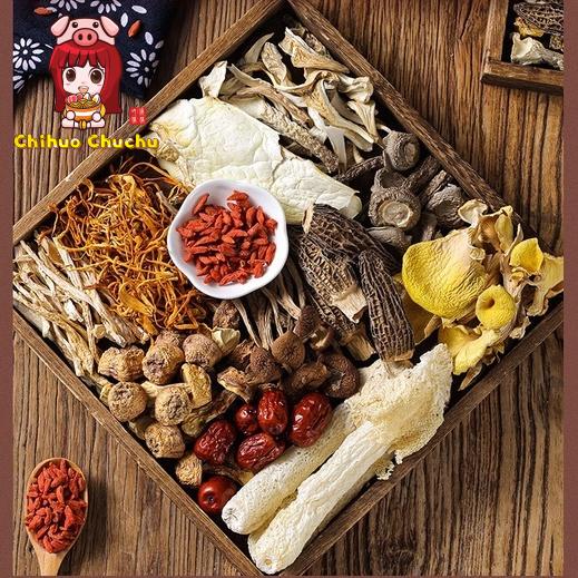 Set 10-12 loại nấm tiềm canh Trung Hoa
