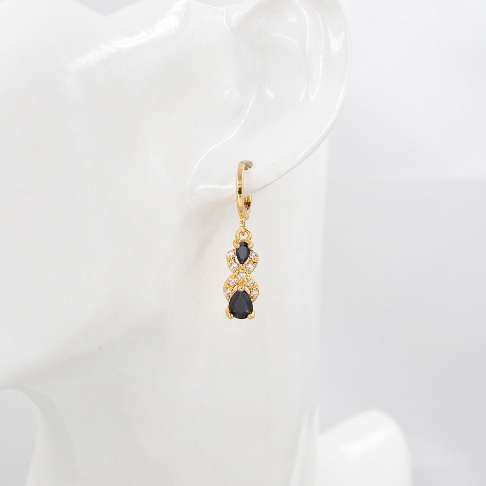 Hoa Tai Mạ Vàng Đính Đá Sang Trọng Cho Nữ