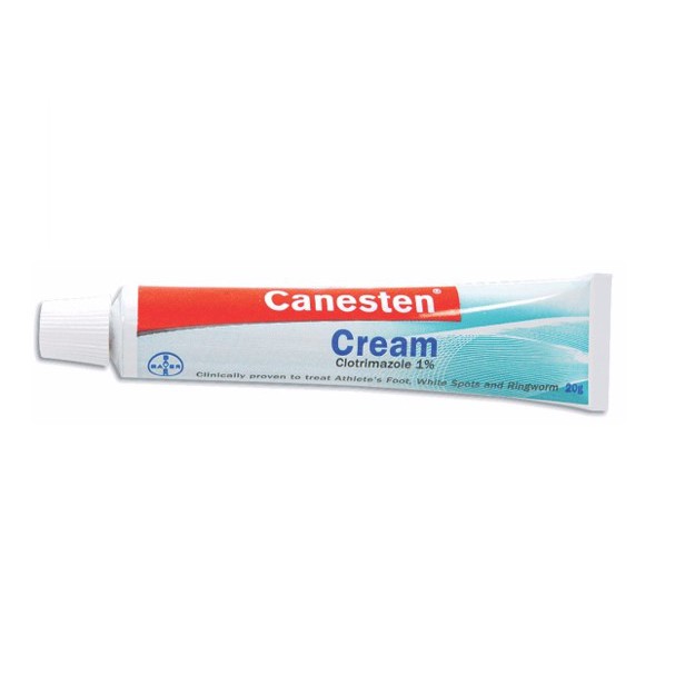 Kem bôi ngoài da Canesten Cream 20g - Dung dịch vệ sinh Canesten 100ml [caneten, canestan]