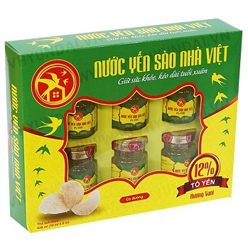 COMBO 2 HỘP YẾN SÀO CÓ ĐƯỜNG NHÀ VIỆT 12% TỔ YẾN CAO CẤP