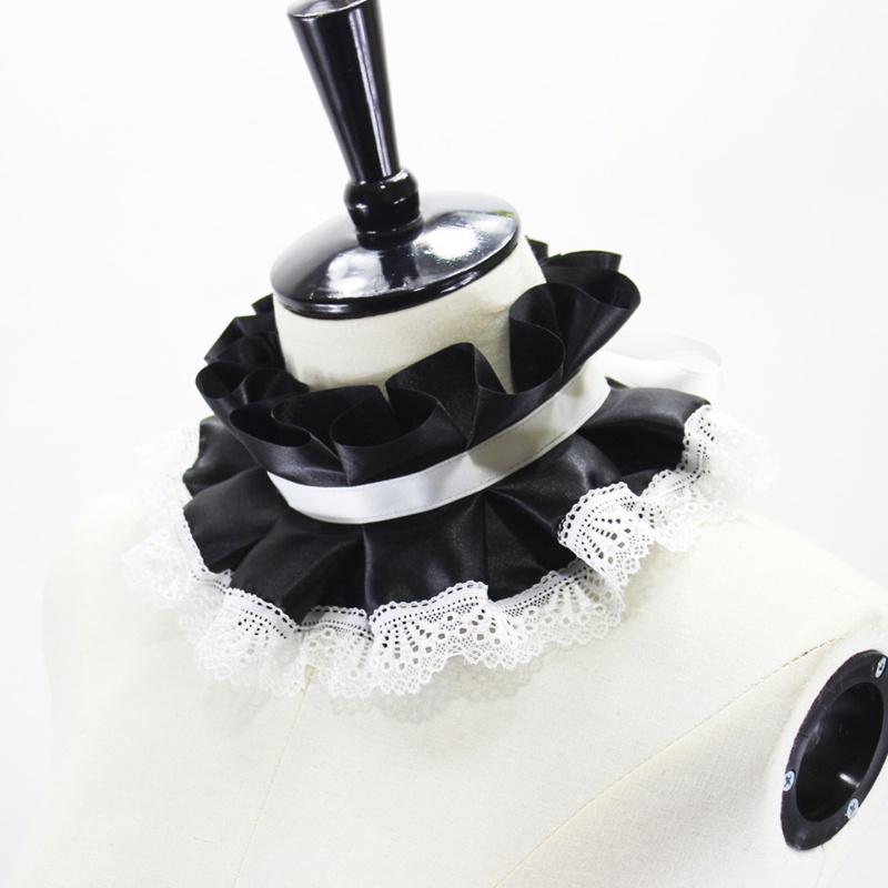 Cổ Áo Giả Bằng Vải Satin Viền Ren Có Thể Điều Chỉnh Phong Cách Lolita Cổ Điển Cho Nữ Hóa Trang | BigBuy360 - bigbuy360.vn