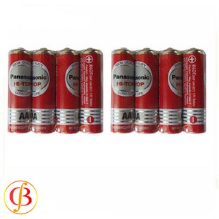 COMBO 8 viên pin khóa cửa điện tử, Pin AA Panasonic Cacbon, Pin tiểu đỏ R06DT/4S (vỉ 4 viên)