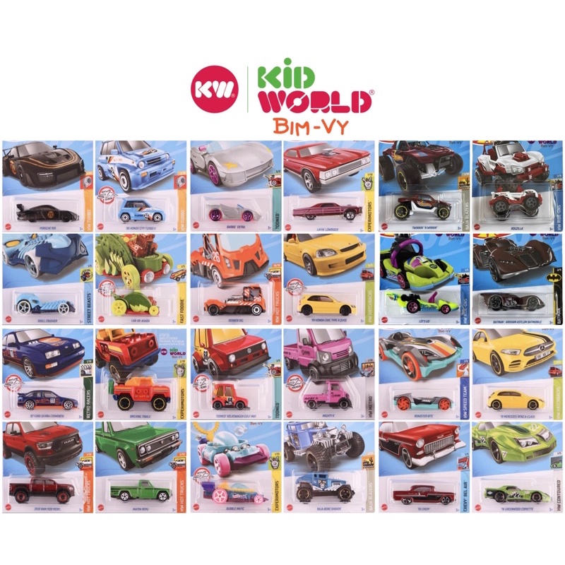 Xe mô hình Hot Wheels nhiều mẫu. Tỷ lệ: 1:64. Giao ngẫu nhiên, Không chọn mẫu.