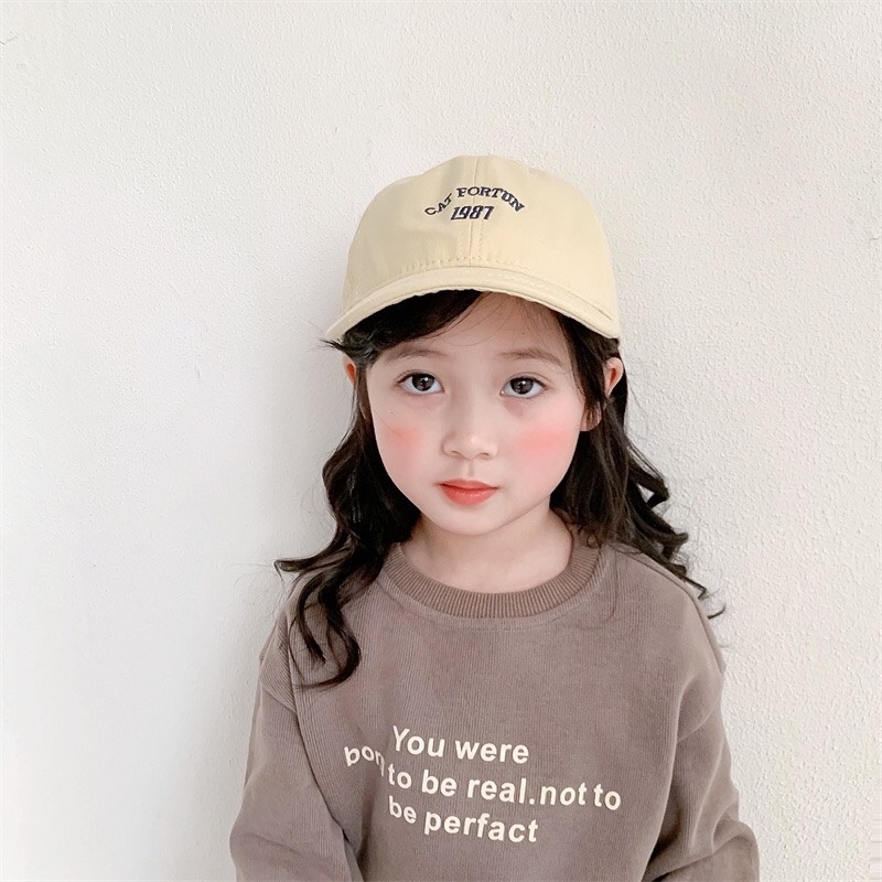 MŨ LƯỠI TRAI 1987 DÀNH CHO BÉ GÁI VÀ BÉ TRAI CHU VI ĐẦU 50CM