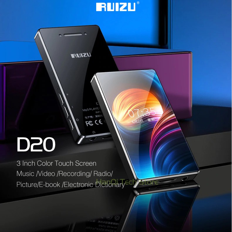 (CÓ SHIP HỎA TỐC) [HÀNG CHÍNH HÃNG] MÁY NGHE NHẠC XEM PHIM LOSSLESS MP3 MP4 MÀN HÌNH CẢM ỨNG RUIZU D