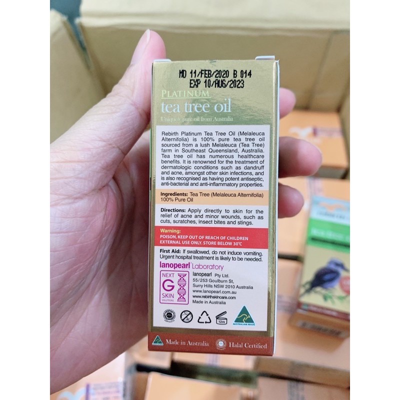 Tinh Dầu Tràm Trà Rebirth Life Platinum Tea Tree Oil