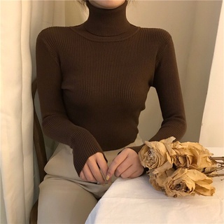 Áo len cổ lọ cho nữ.