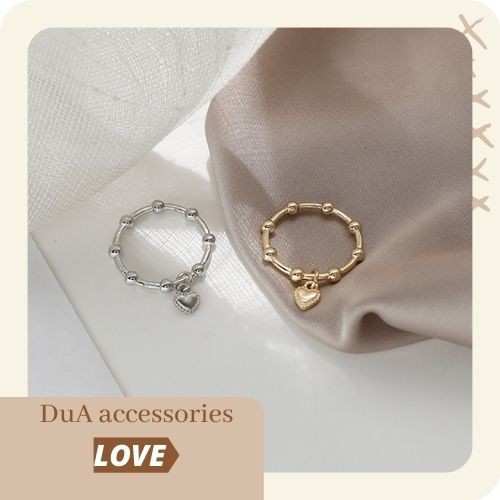 Nhẫn trái tim DuA accessories