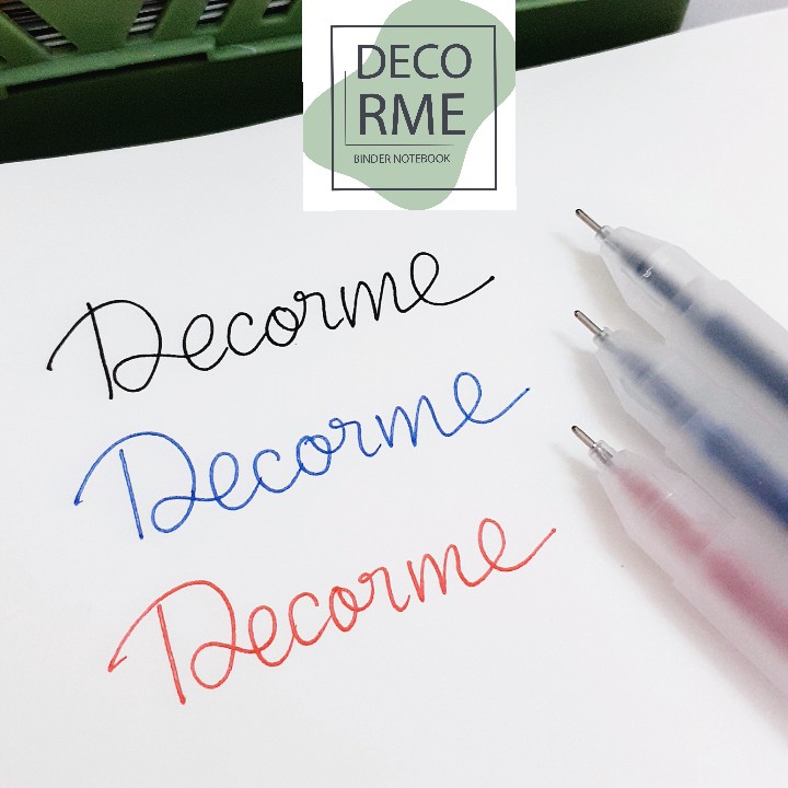 Decorme Bút gel basic RESUN nhiều màu phụ kiện văn phòng phẩm (1 chiếc)