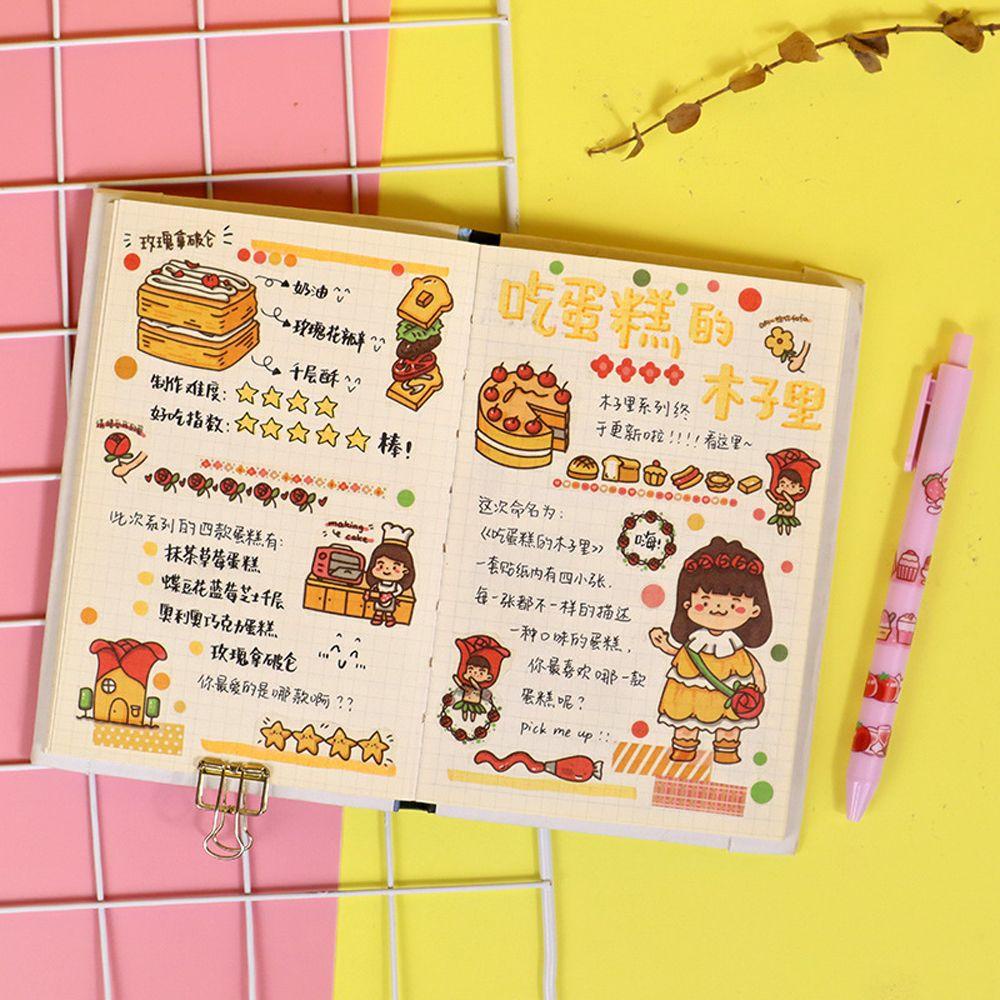AUGUSTINA Bộ Sticker Hoạt Hình Tự Dính Trang Trí Hộp Quà Tiện Dụng