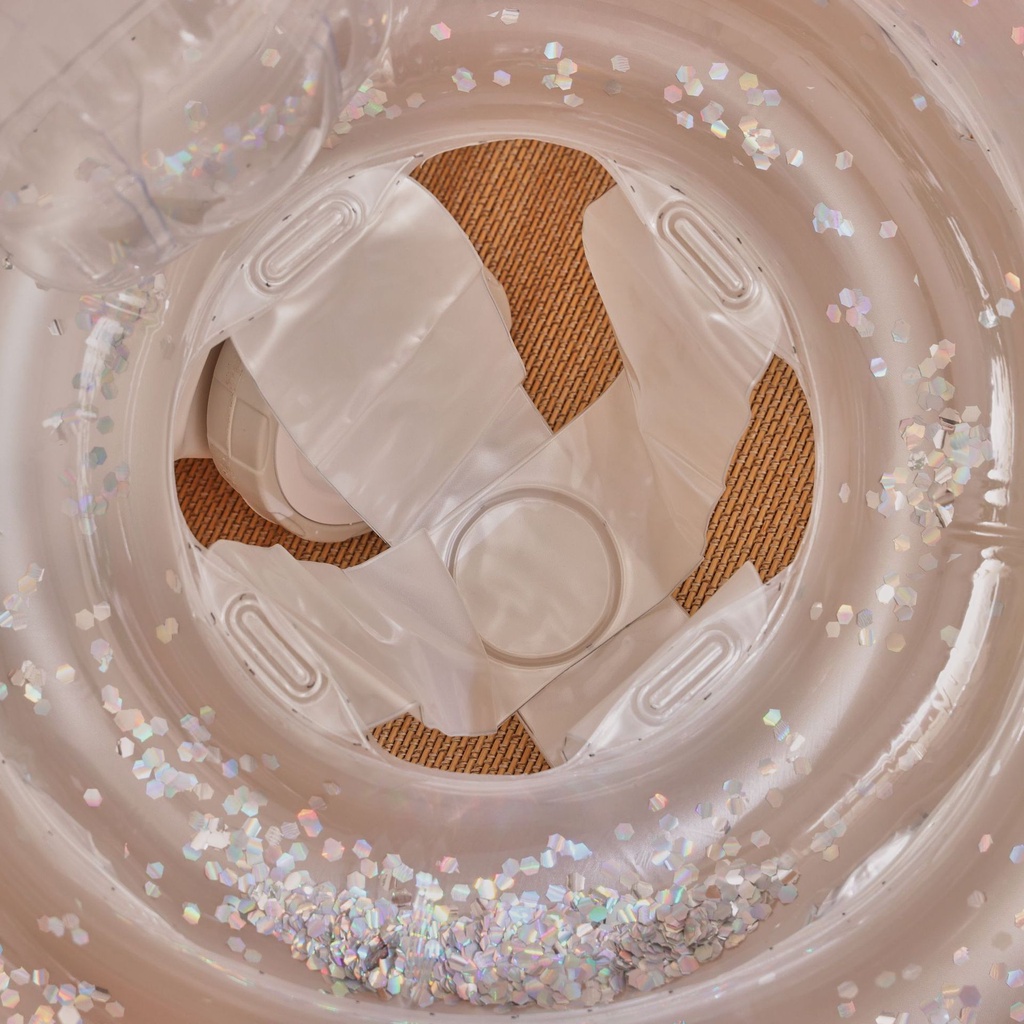 Phao Bơi Bơm Hơi Hình Nàng Tiên Cá Màu Trong Suốt Mới