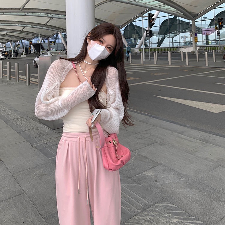 Quần COZOKC lưng cao dáng rộng kiểu dáng đơn giản hợp thời trang