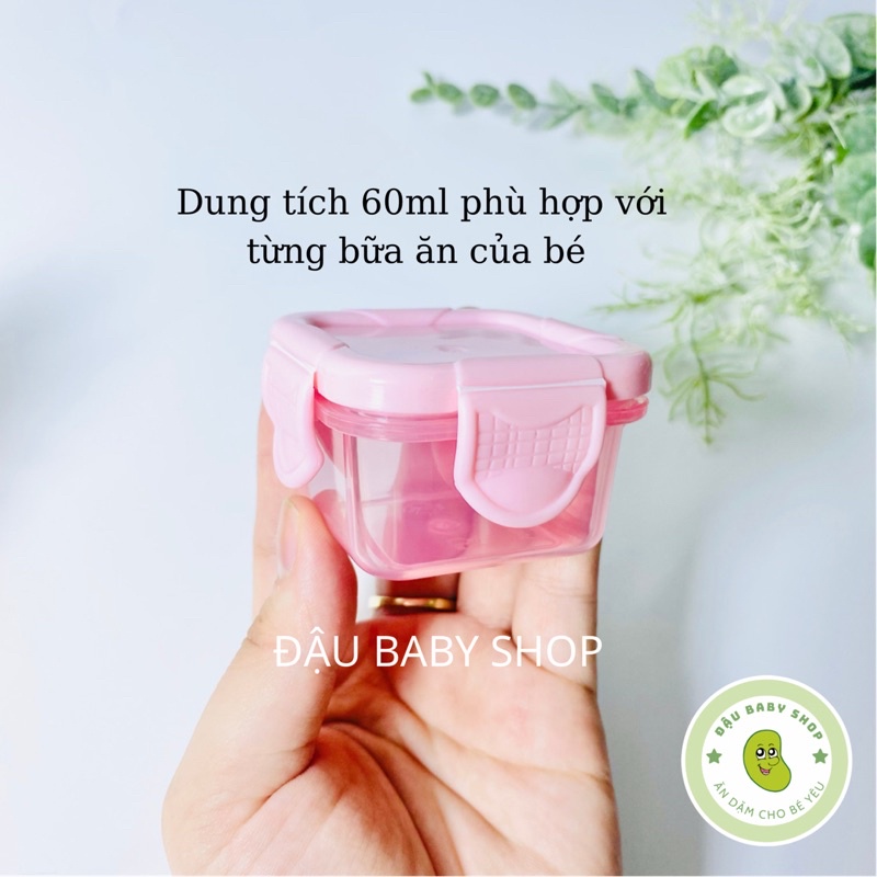 Hộp trữ đông đồ ăn dặm cho bé nhựa cao cấp dày dặn, an toàn, tiện lợi