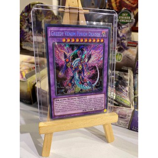 Lá bài thẻ bài Yugioh Greedy Venom Fusion Dragon - Secret Rare - Tặng bọc bài nhựa bảo quản