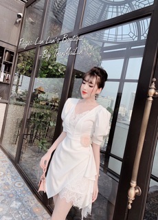 Đầm ren đuôi tôm