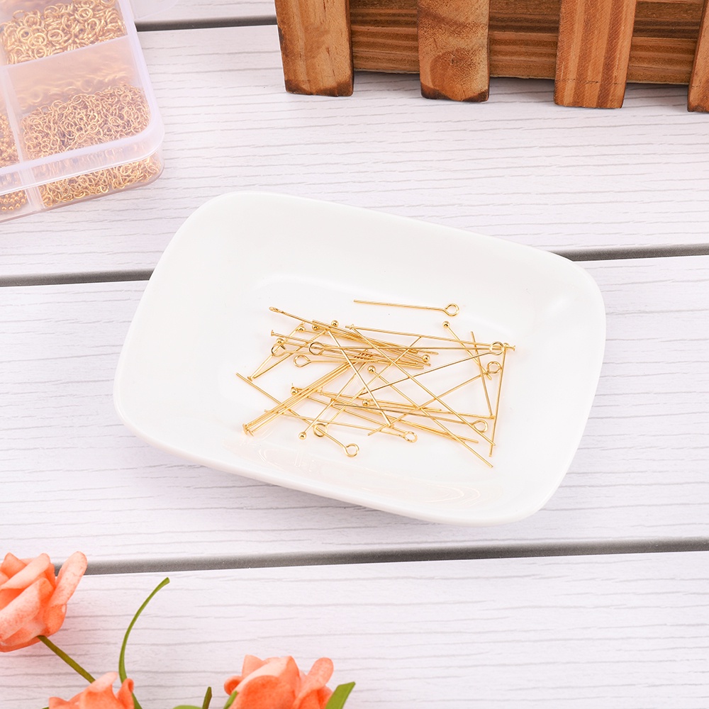 Bộ 50 cái ghim cài St.kunkka đầu tròn bằng thép không gỉ 20 25 30 35 4 45mm dùng làm trang sức DIY