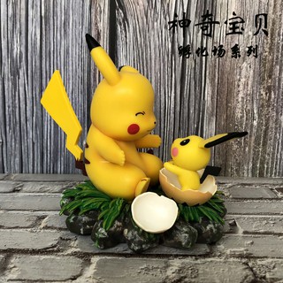 Mô Hình Pikachu Đội Mũ Đáng Yêu Trang Trí Nhà Búp Bê