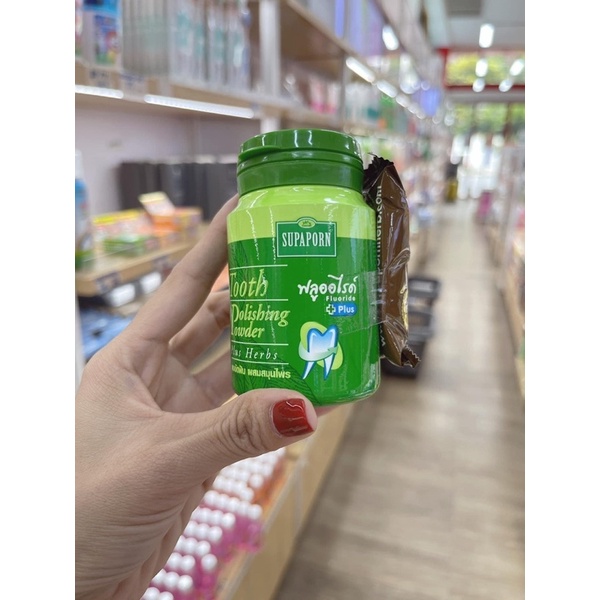 Bột đánh trắng răng Supaporon Thái Lan