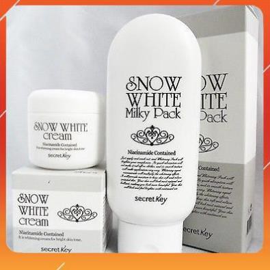 [Freeshipg] Bộ mỹ phẩm tắm trắng Snow White Milky Pack và Snow White Cream