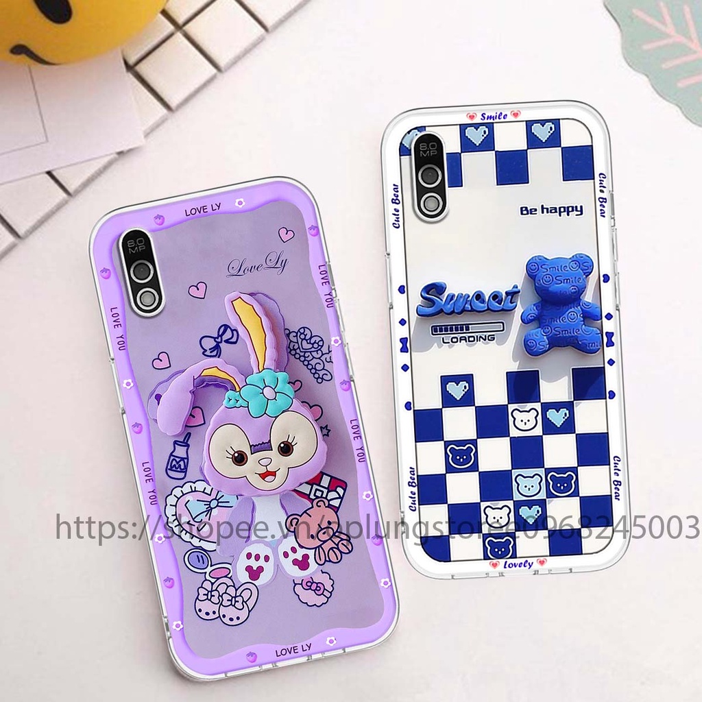 Ốp lưng Vsmart Bee / Bee 3 in hình 3D gấu cute cool ngầu giả nổi.