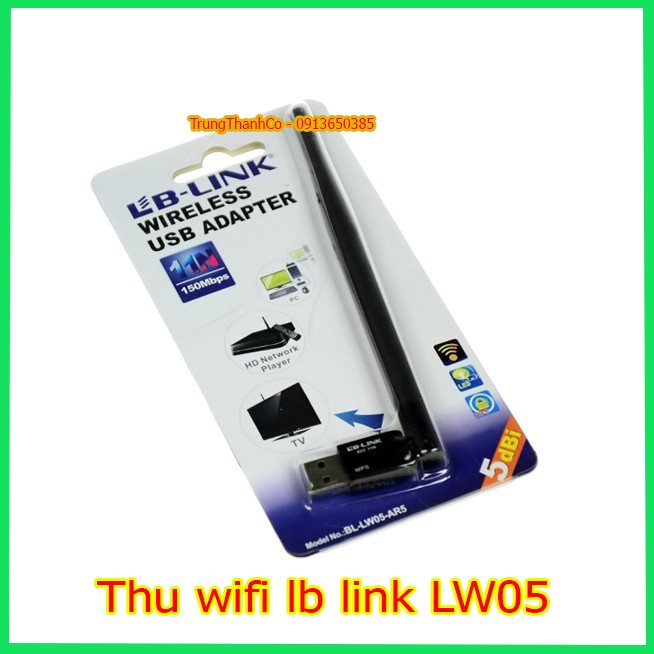 USB Thu Wifi Có Râu LB Link LW05