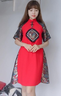 Đầm gấm diện tết