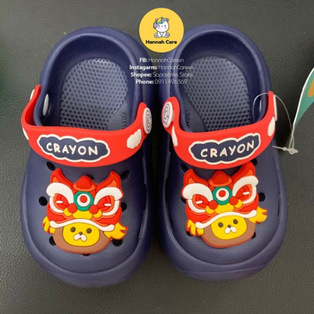 [ Ảnh thật ] Sandal - Dép sục thú crayon siêu xinh cho bé