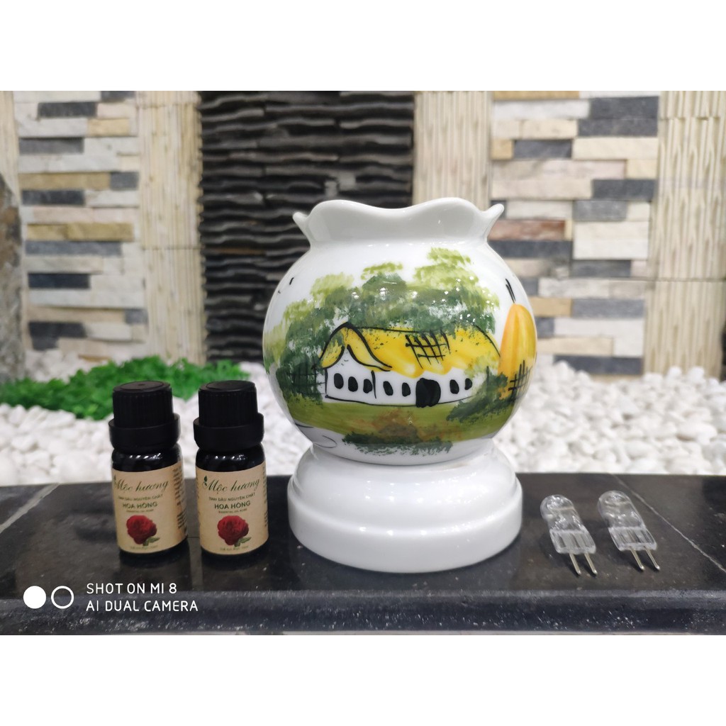 Đèn xông tinh dầu Bát Tràng (loại 1)