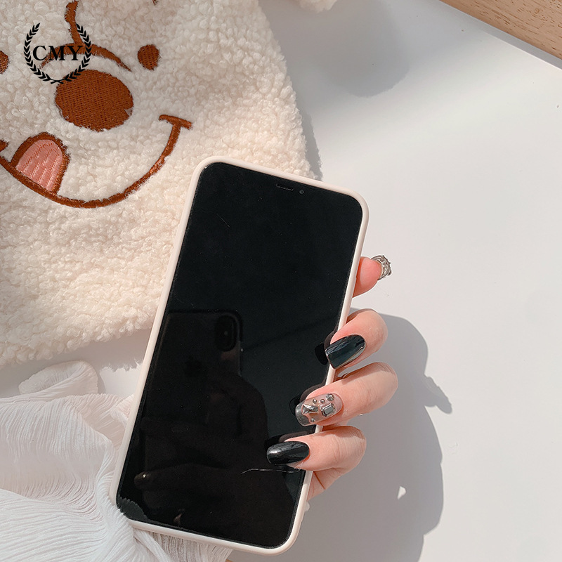 ốp iphone 11 Ốp điện thoại silicone in hình gấu dành cho iPhone11/11Pro 11pro Max X XR XS XS MAX 7 8 plus SE 13 pro max 13 mini
