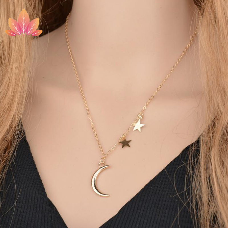 Dây Chuyền Mặt Trăng Và Ngôi Sao Cho Nữ Jp5