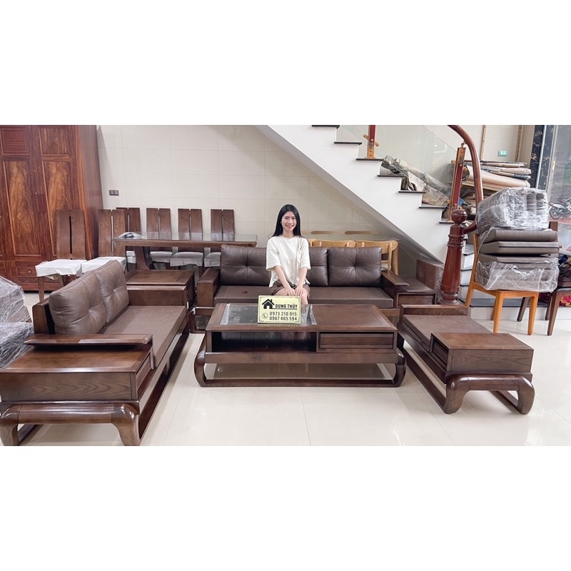 HÀNG CHÍNH HÃNG Ảnh thật shop chụp sofa 2 văng đùi gà màu óc chó…