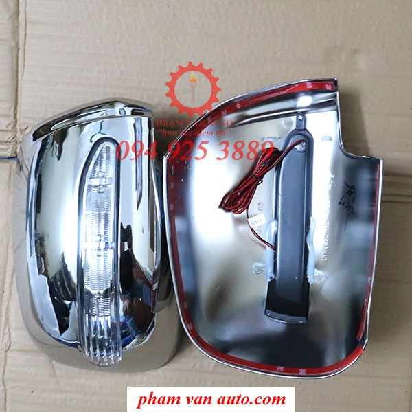 Ốp gương có đèn xi nhan mạ crome Fortuner hàng chất lượng giá rẻ