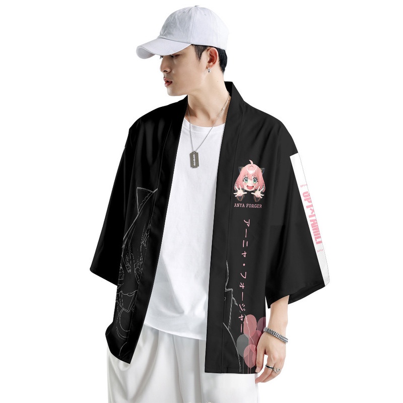 Áo Choàng Kimono Chống Nắng Hóa Trang Nhân Vật Anime Spy×Family Anya Forger Haori Dành Cho Người Lớn