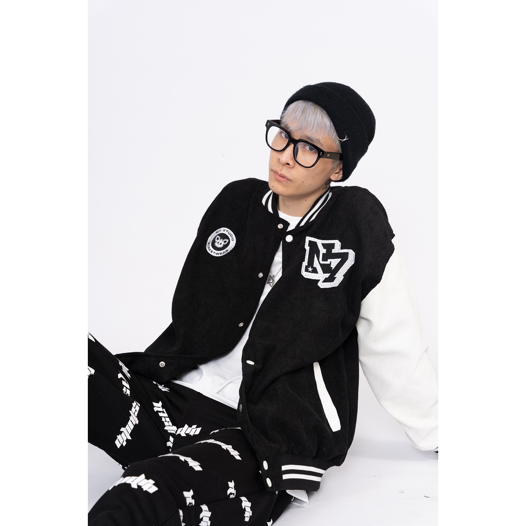 Áo Khoác Varsity Jacket N7 STUDIO bomber bóng chày basic nam nữ form rộng Local Brand #7