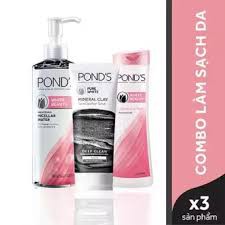 Bộ sản phẩm làm sạch da hoàn hảo Pond's (Sữa rửa mặt đất sét khoáng sạch sâu & detox 90g + nước tẩy trang White Beauty)