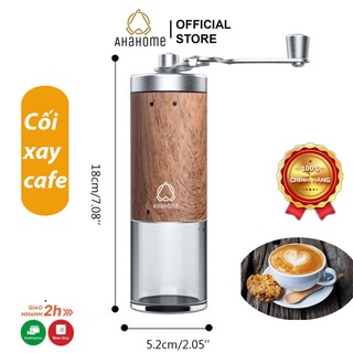 Máy xay cà phê bằng tay chất liệu thép không gỉ tiện dụng cho nhà bếp/văn phòng Ahahome
