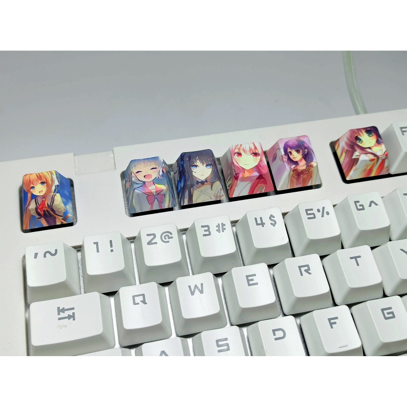 Nút bàn phím cơ chơi game PBT bền bỉ màu cherry Profile R4