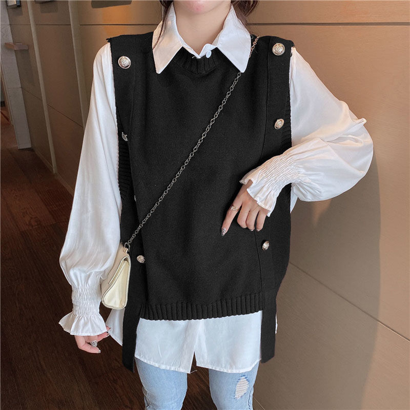 Áo Gile New Fashion Korean Sweet Knitting Vest